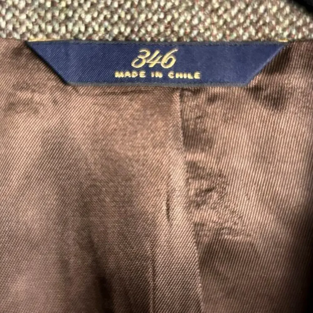 Brooks Brothers sport coat‎ Men's 47 R tweed preppy brown green wool EXCELLENT